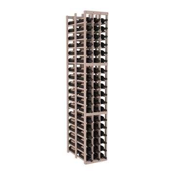 InstaCellar - 3 Column Double Deep Rack in Ponderosa Pine Greywash stained without WineSafe™ Satin Sealant