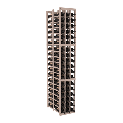 InstaCellar - 3 Column Double Deep Rack in Ponderosa Pine Greywash stained without WineSafe™ Satin Sealant