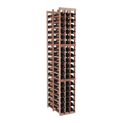InstaCellar - 3 Column Double Deep Rack in Premium Redwood Unstained without WineSafe™ Satin Sealant