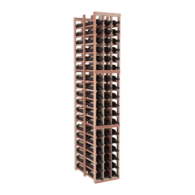 InstaCellar - 3 Column Double Deep Rack in Premium Redwood Unstained with WineSafe™ Satin Sealant