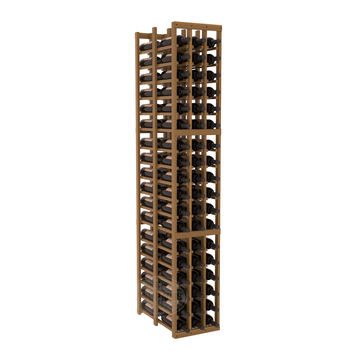 InstaCellar - 3 Column Double Deep Rack in Premium Redwood Oak stained with WineSafe™ Satin Sealant