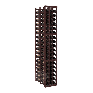 InstaCellar - 3 Column Double Deep Rack in Premium Redwood Walnut stained without WineSafe™ Satin Sealant