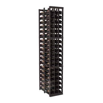 InstaCellar - 3 Column Double Deep Rack in Premium Redwood Black stained with WineSafe™ Satin Sealant