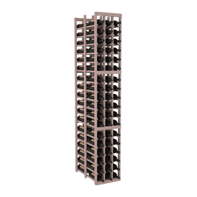 InstaCellar - 3 Column Double Deep Rack in Premium Redwood Greywash stained without WineSafe™ Satin Sealant