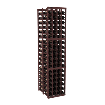 InstaCellar - 4 Column Double Deep Rack in Knotty Alder Walnut stained without WineSafe™ Satin Sealant