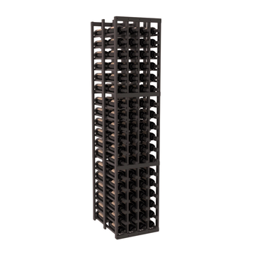 InstaCellar - 4 Column Double Deep Rack in Grand Mahogany Black stained with WineSafe™ Satin Sealant