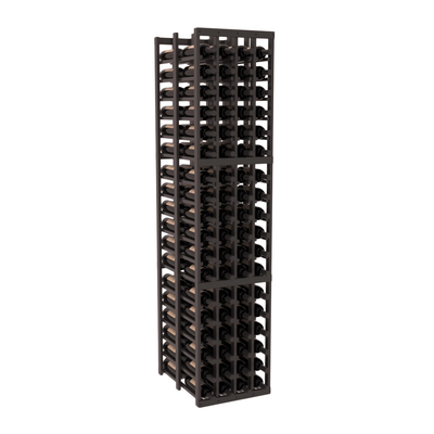 InstaCellar - 4 Column Double Deep Rack in Grand Mahogany Black stained with WineSafe™ Satin Sealant