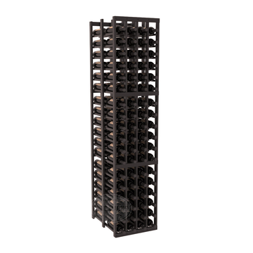 InstaCellar - 4 Column Double Deep Rack in Premium Redwood Black stained with WineSafe™ Satin Sealant