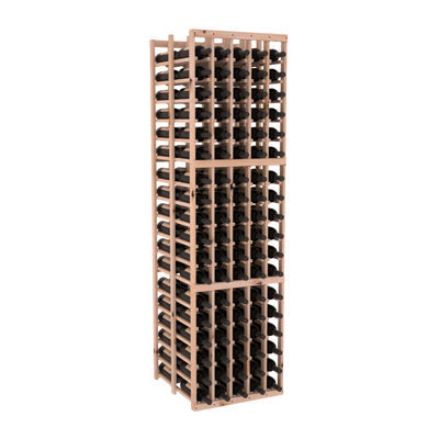 InstaCellar - 5 Column Double Deep Rack in Knotty Alder Unstained without WineSafe™ Satin Sealant