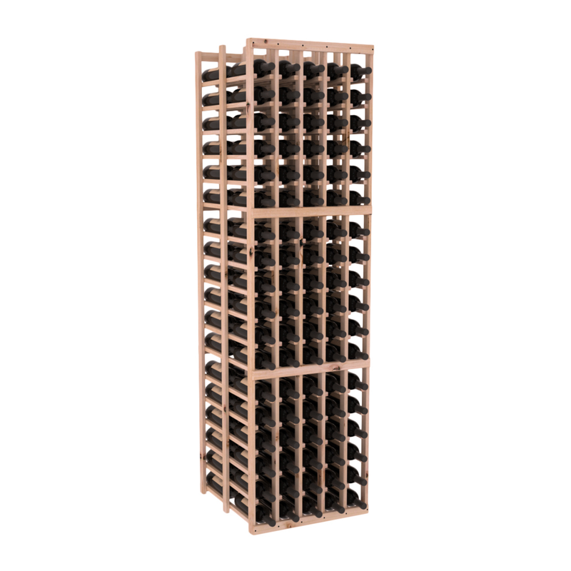 InstaCellar - 5 Column Double Deep Rack in Knotty Alder Unstained without WineSafe™ Satin Sealant