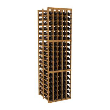 InstaCellar - 5 Column Double Deep Rack in Knotty Alder Oak stained without WineSafe™ Satin Sealant