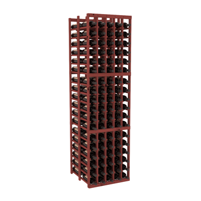 InstaCellar - 5 Column Double Deep Rack in Knotty Alder Cherry stained without WineSafe™ Satin Sealant