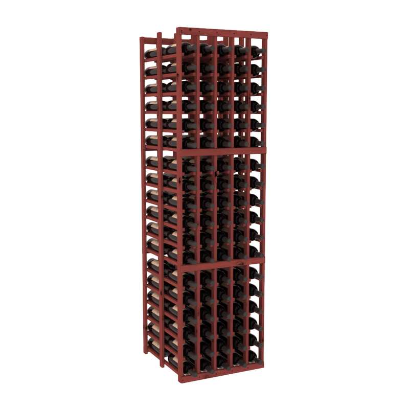 InstaCellar - 5 Column Double Deep Rack in Knotty Alder Cherry stained without WineSafe™ Satin Sealant