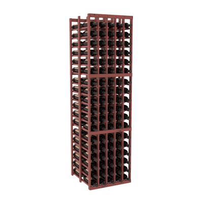 InstaCellar - 5 Column Double Deep Rack in Knotty Alder Cherry stained with WineSafe™ Satin Sealant