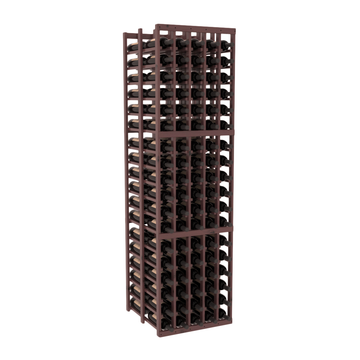 InstaCellar - 5 Column Double Deep Rack in Knotty Alder Walnut stained with WineSafe™ Satin Sealant