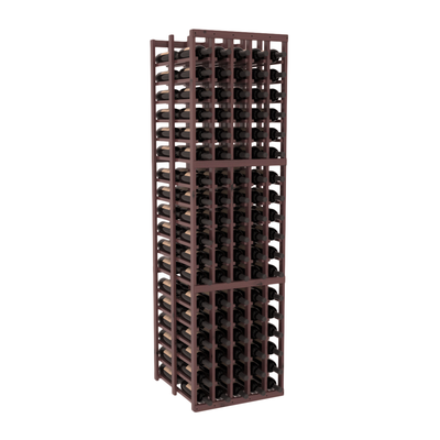 InstaCellar - 5 Column Double Deep Rack in Knotty Alder Walnut stained with WineSafe™ Satin Sealant