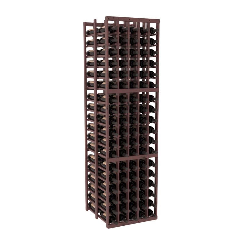 InstaCellar - 5 Column Double Deep Rack in Knotty Alder Walnut stained with WineSafe™ Satin Sealant
