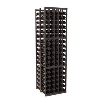 InstaCellar - 5 Column Double Deep Rack in Knotty Alder Black stained with WineSafe™ Satin Sealant