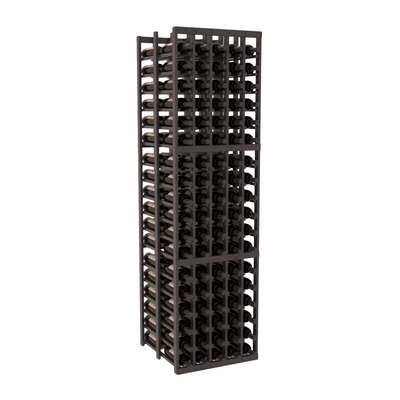 InstaCellar - 5 Column Double Deep Rack in Knotty Alder Black stained with WineSafe™ Satin Sealant
