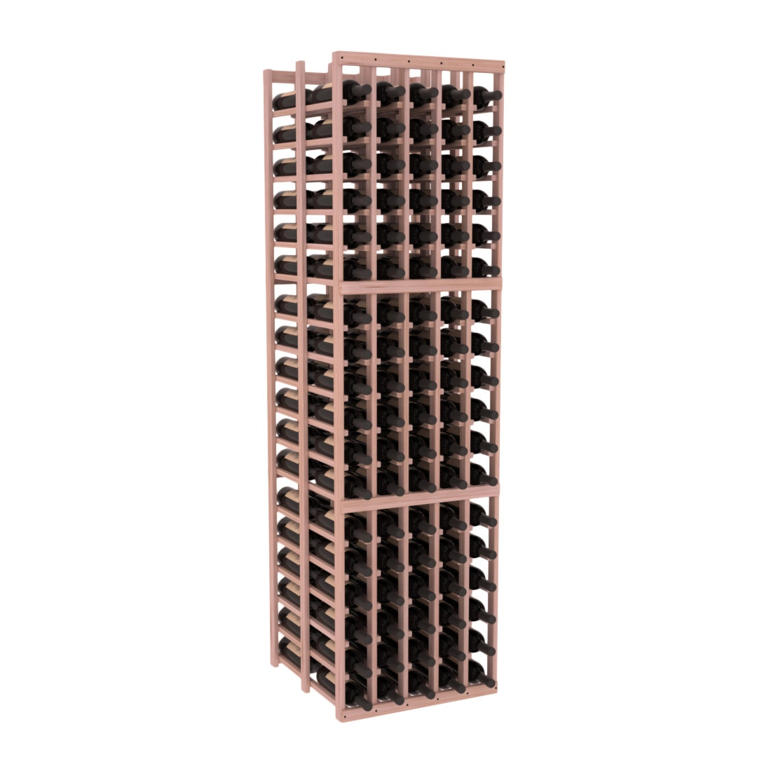 InstaCellar - 5 Column Double Deep Rack in Grand Mahogany Unstained without WineSafe™ Satin Sealant