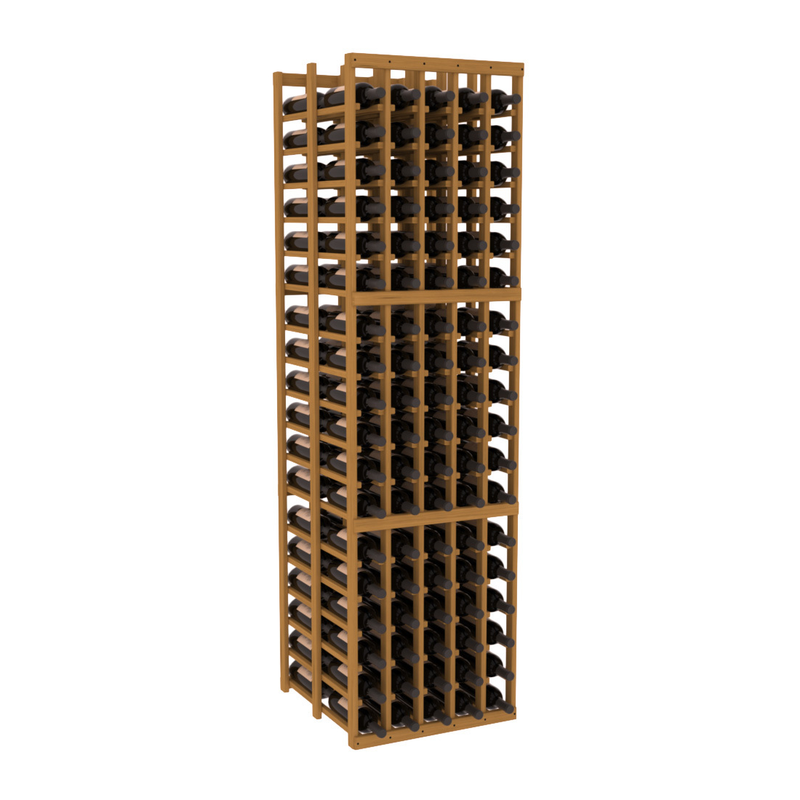 InstaCellar - 5 Column Double Deep Rack in Grand Mahogany Oak stained without WineSafe™ Satin Sealant
