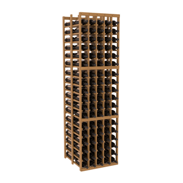 InstaCellar - 5 Column Double Deep Rack in Grand Mahogany Oak stained with WineSafe™ Satin Sealant