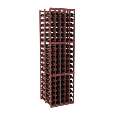 InstaCellar - 5 Column Double Deep Rack in Grand Mahogany Cherry stained with WineSafe™ Satin Sealant