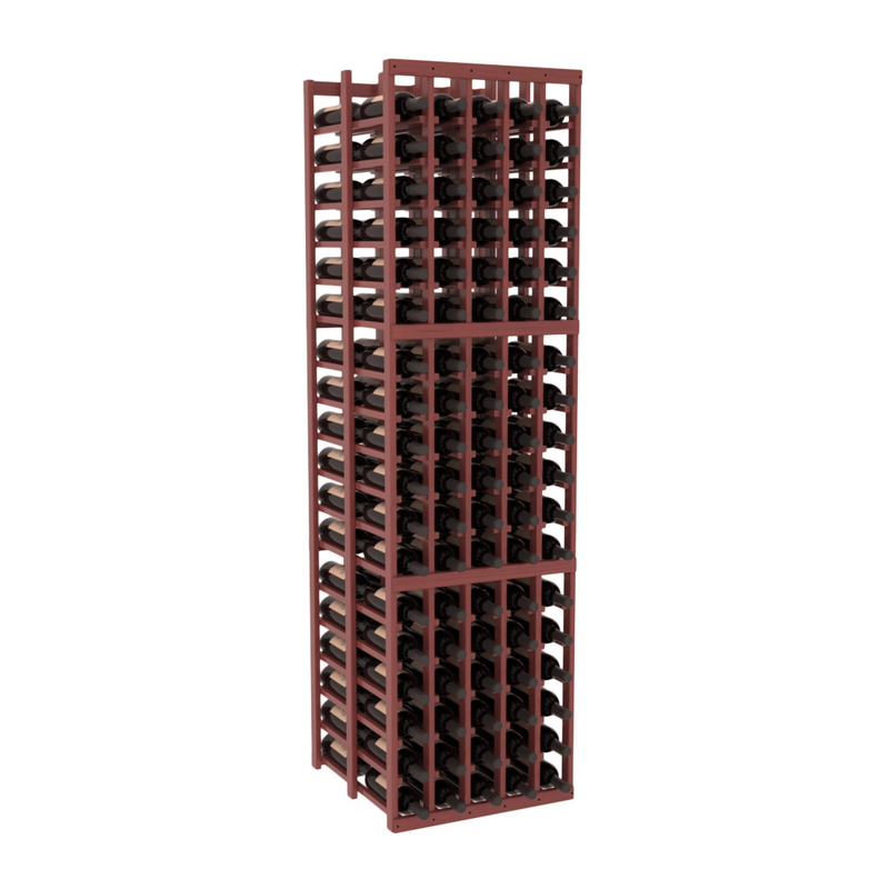 InstaCellar - 5 Column Double Deep Rack in Grand Mahogany Cherry stained with WineSafe™ Satin Sealant