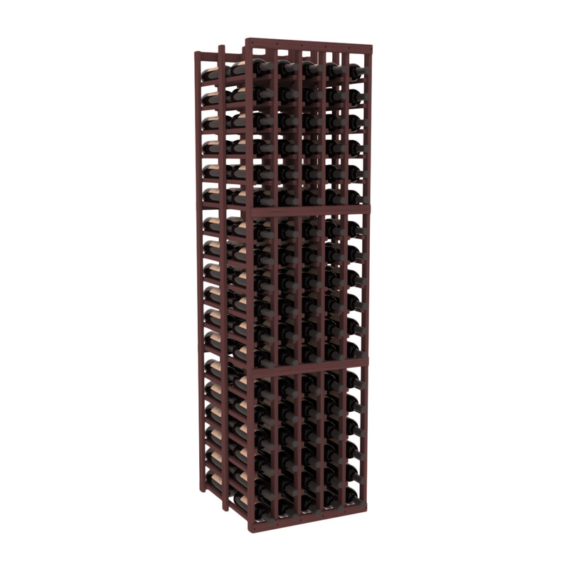 InstaCellar - 5 Column Double Deep Rack in Grand Mahogany Walnut stained without WineSafe™ Satin Sealant