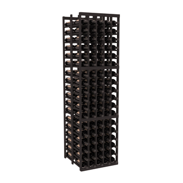 InstaCellar - 5 Column Double Deep Rack in Grand Mahogany Black stained without WineSafe™ Satin Sealant