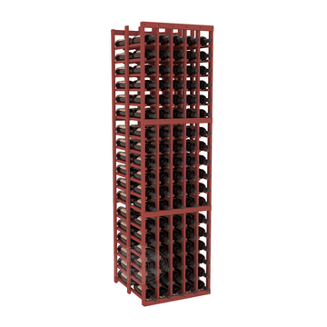 InstaCellar - 5 Column Double Deep Rack in Ponderosa Pine Cherry stained without WineSafe™ Satin Sealant