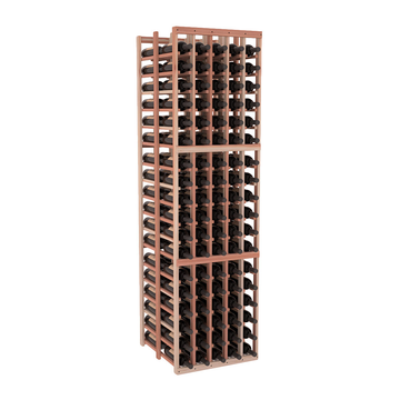 InstaCellar - 5 Column Double Deep Rack in Premium Redwood Unstained without WineSafe™ Satin Sealant