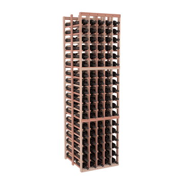 InstaCellar - 5 Column Double Deep Rack in Premium Redwood Unstained with WineSafe™ Satin Sealant