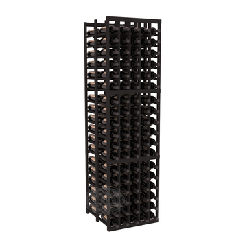 InstaCellar - 5 Column Double Deep Rack in Premium Redwood Black stained without WineSafe™ Satin Sealant