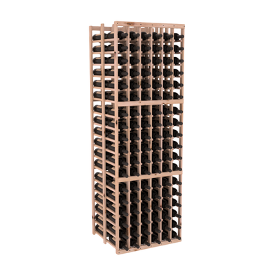 InstaCellar - 6 Column Double Deep Rack in Knotty Alder Unstained without WineSafe™ Satin Sealant