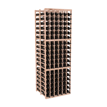 InstaCellar - 6 Column Double Deep Rack in Knotty Alder Unstained with WineSafe™ Satin Sealant