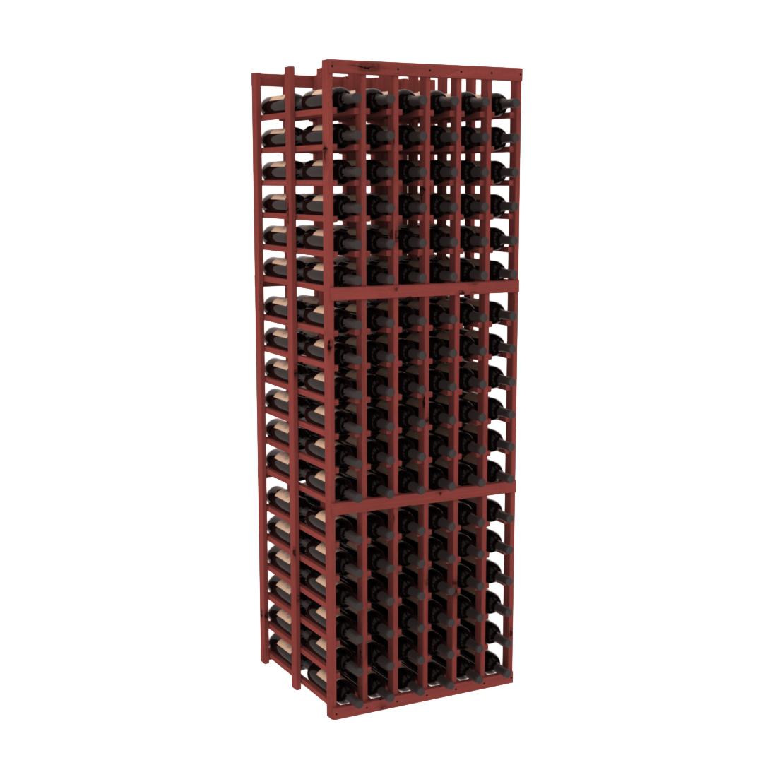 InstaCellar - 6 Column Double Deep Rack in Knotty Alder Cherry stained without WineSafe™ Satin Sealant