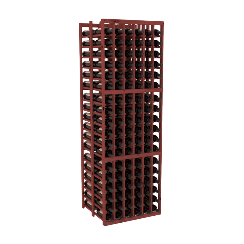 InstaCellar - 6 Column Double Deep Rack in Knotty Alder Cherry stained without WineSafe™ Satin Sealant