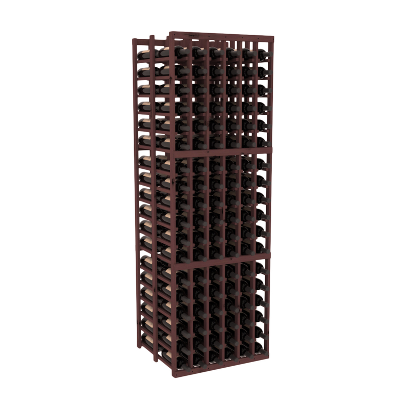InstaCellar - 6 Column Double Deep Rack in Knotty Alder Walnut stained without WineSafe™ Satin Sealant