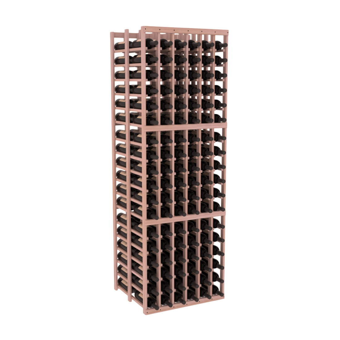 InstaCellar - 6 Column Double Deep Rack in Grand Mahogany Unstained without WineSafe™ Satin Sealant