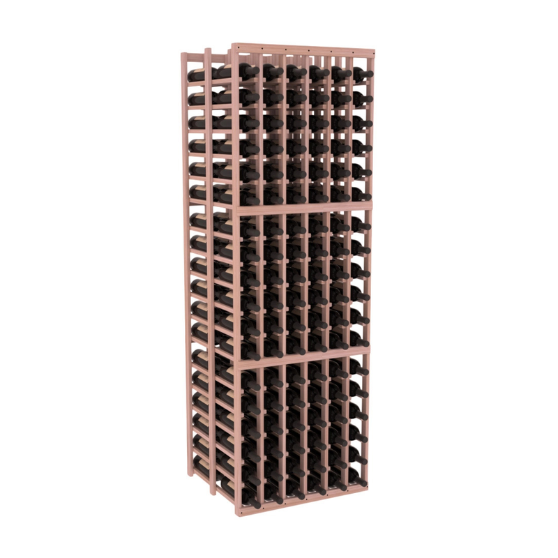 InstaCellar - 6 Column Double Deep Rack in Grand Mahogany Unstained without WineSafe™ Satin Sealant