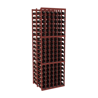 InstaCellar - 6 Column Double Deep Rack in Grand Mahogany Cherry stained without WineSafe™ Satin Sealant