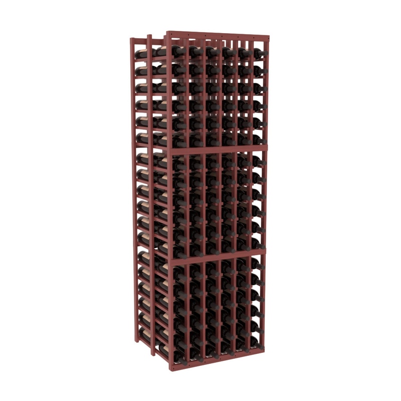 InstaCellar - 6 Column Double Deep Rack in Grand Mahogany Cherry stained with WineSafe™ Satin Sealant