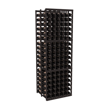 InstaCellar - 6 Column Double Deep Rack in Grand Mahogany Black stained without WineSafe™ Satin Sealant