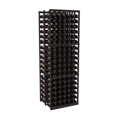 InstaCellar - 6 Column Double Deep Rack in Grand Mahogany Black stained without WineSafe™ Satin Sealant