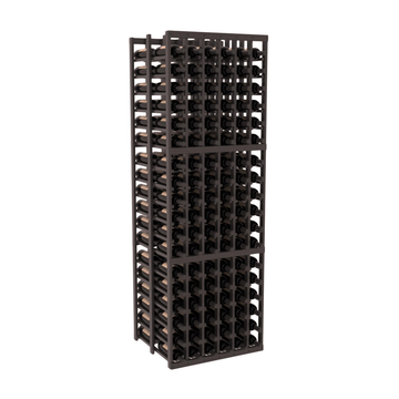 InstaCellar - 6 Column Double Deep Rack in Grand Mahogany Black stained with WineSafe™ Satin Sealant