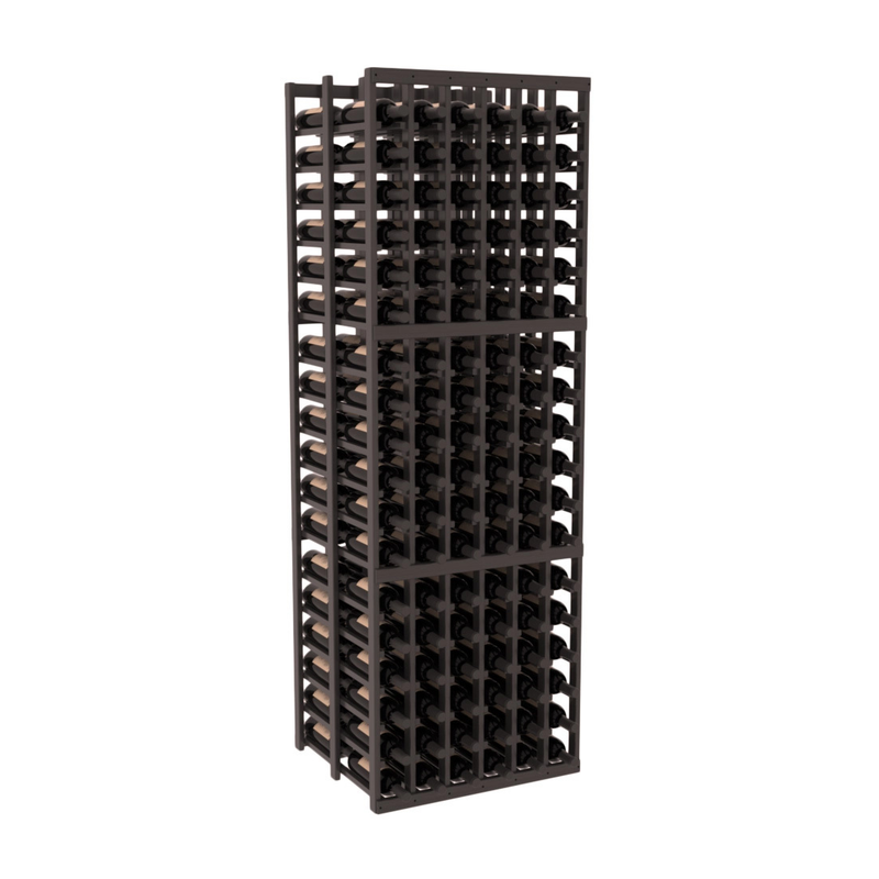InstaCellar - 6 Column Double Deep Rack in Grand Mahogany Black stained with WineSafe™ Satin Sealant