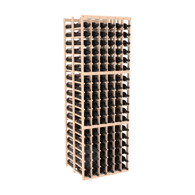 InstaCellar - 6 Column Double Deep Rack in Ponderosa Pine Unstained with WineSafe™ Satin Sealant