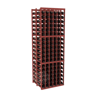 InstaCellar - 6 Column Double Deep Rack in Ponderosa Pine Cherry stained without WineSafe™ Satin Sealant