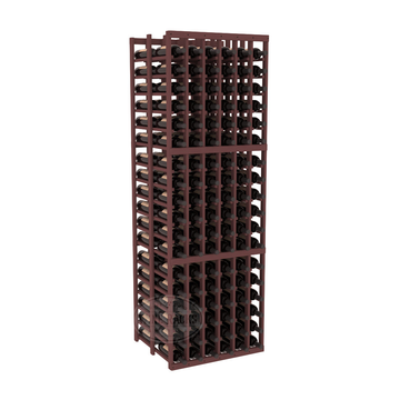 InstaCellar - 6 Column Double Deep Rack in Ponderosa Pine Walnut stained without WineSafe™ Satin Sealant